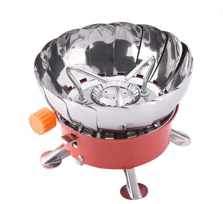 Backpack windproof gas stove for camping