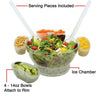 Chilled Serving Bowl Set with 4 Attachable Bowls