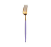 Gold Violet Cutlery Set