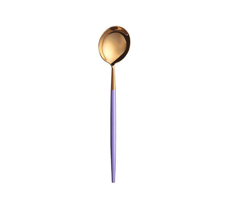 Gold Violet Cutlery Set