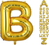 Large Gold Letter B Foil Balloon