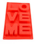 Large Love Me Cavity Silicone Mold Red