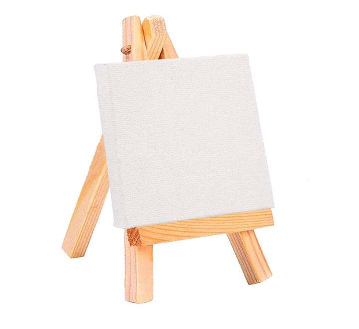 Mini Blank Canvas with Easel for Kids