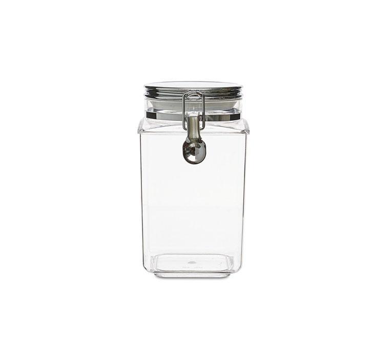 Orchid Square Food Canister Clear 1.2L
