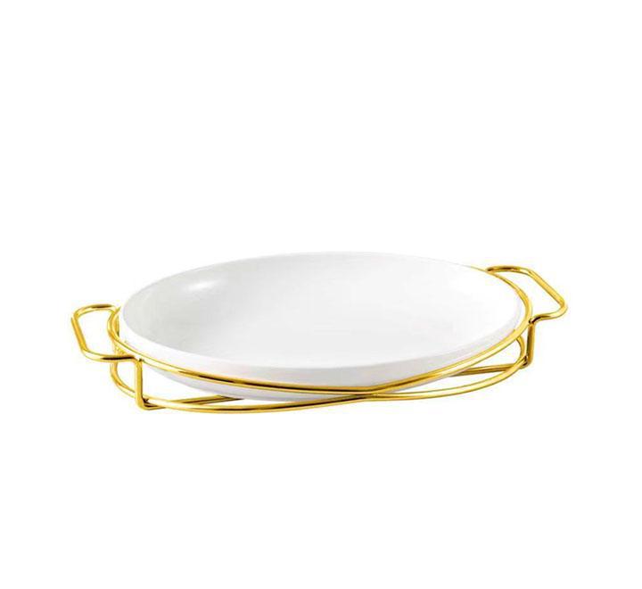 Oval Plate With Stand