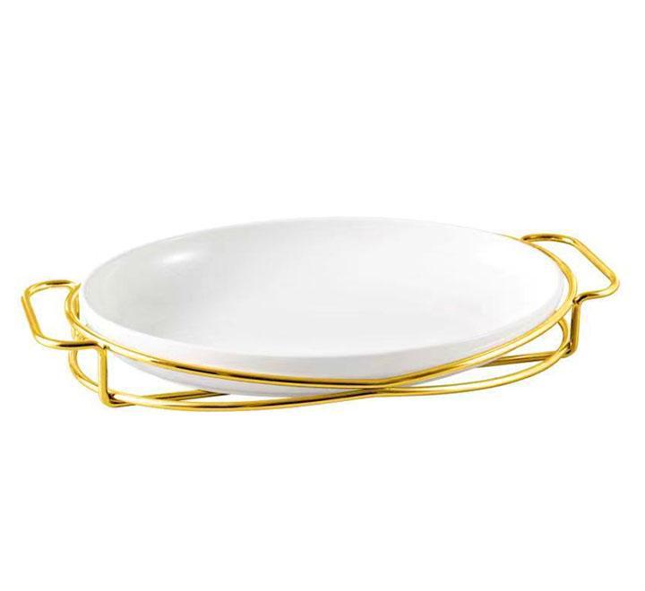 Oval Plate With Stand