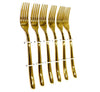 Premium Fork Set of 6 Pieces Golden Color