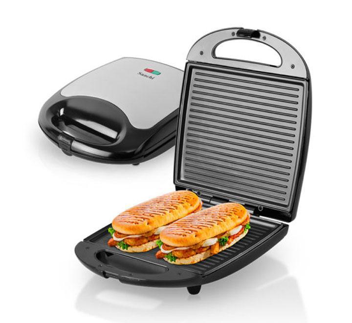 Sandwich Maker Grill With An Automatic Temperature Control