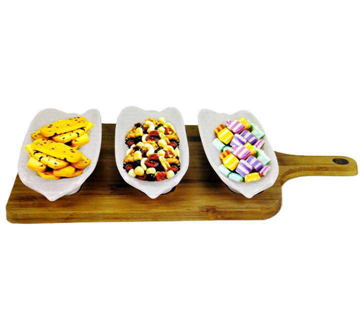 Snacks Serving Bowl With Tray