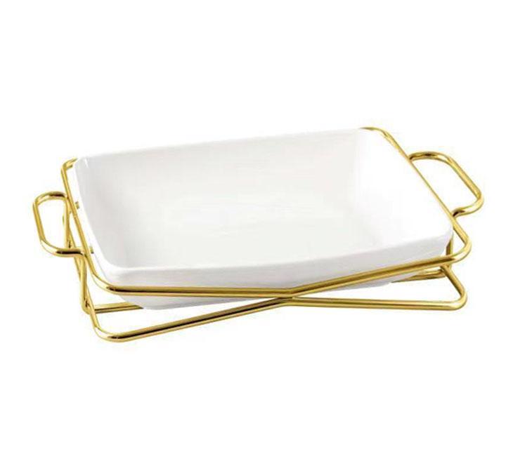Square Plate With Stand