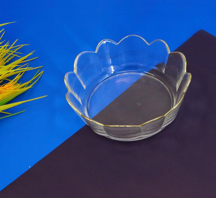 Transparent Glass Salad Bowl