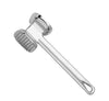 Two Sides Aluminium Meat Hammer Mallet Silver
